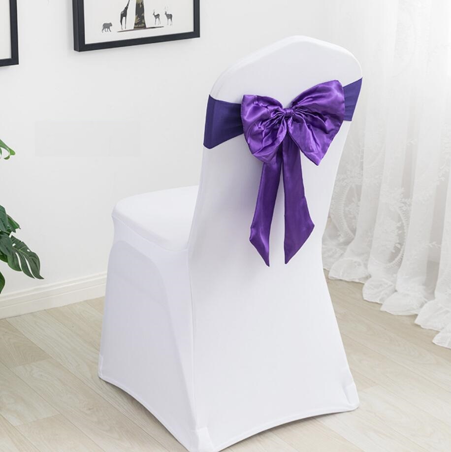 20 Colours Spandex Chair Sashes Wedding Chair Sashes Lycra Stretch Band Bow Tie Hotel Party Show Decoration On Universal