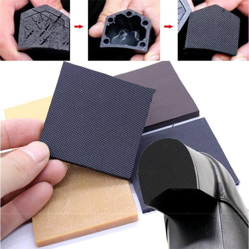 Protector de tacón de suela antideslizante para mujer, almohadillas adhesivas, reparación de zapatos, Sandalia de tacón alto, suela de goma, cuidado de zapatos