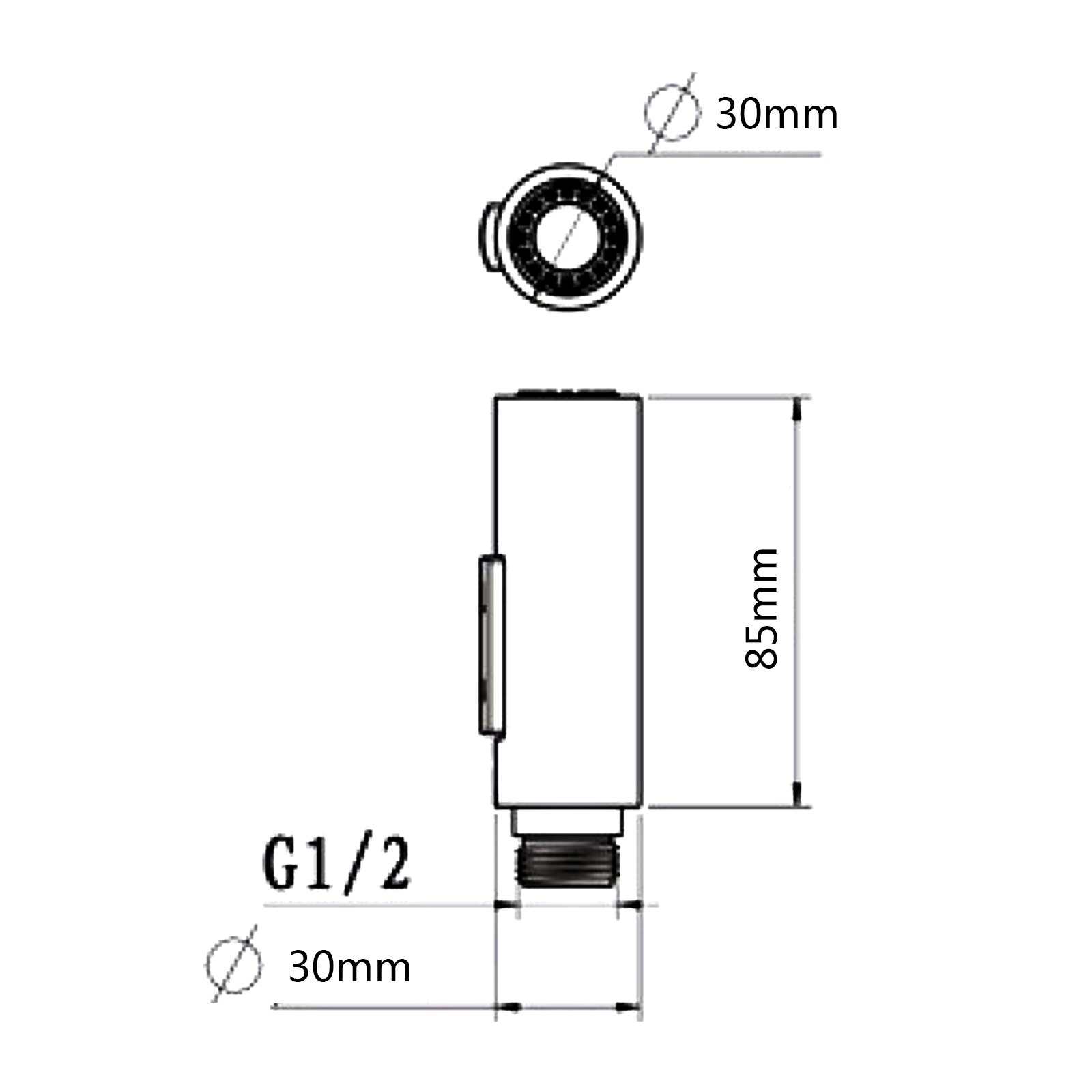 Kitchen Pull Out Faucet Sprayer Water Saving Nozzle Plating Tap Adapter Bathroom Sink Spray Shower Spray Head