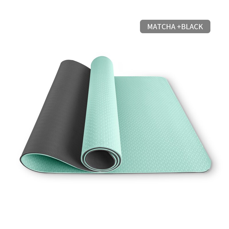 Yoga Mats Widened Thickened Thickness Non-slip 1830*610*6mm Pilates Home Exercises Gym Sports Extra Mat Tasteless Fitness Pad: sku2