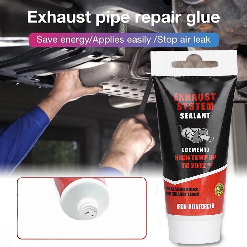 Car Exhaust System Pipe Repair Kit High Temperature Cement Crack Sealer Tailpipe Muffler Adhesive Sealant Hand Tool Sets #3