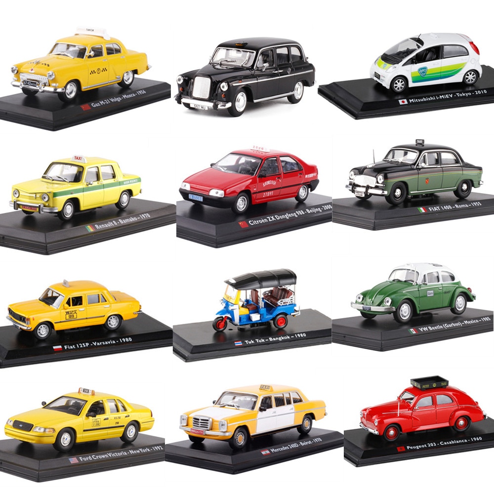 Squisito originale 1:43 modello in lega di taxi, 16 paese simulazione die-cast in metallo modelli di auto, dono di raccolta ornamenti, libera la nave