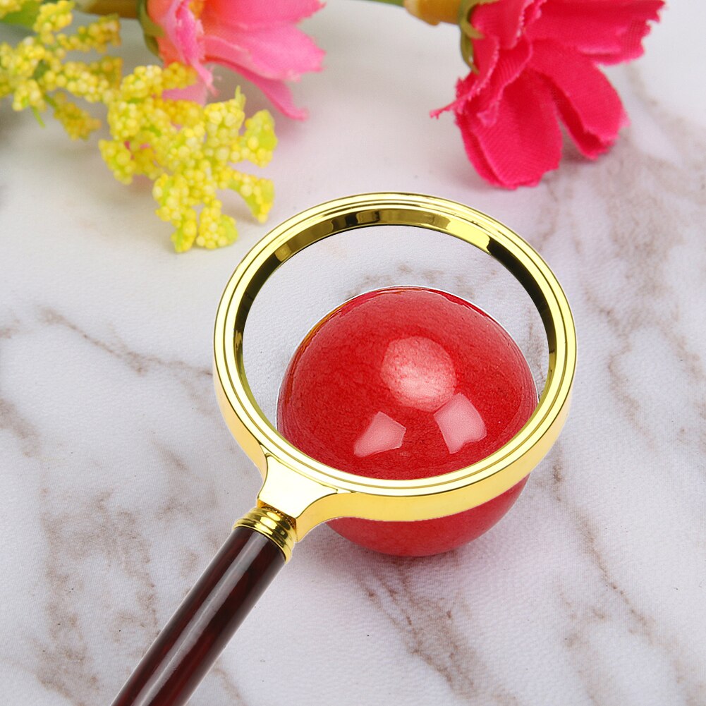 60/70/80mm 10X Portable Magnifying Glass Handheld Magnifier High Definition Reading Eye Loupe Magnifying Glass Reading Jewelry