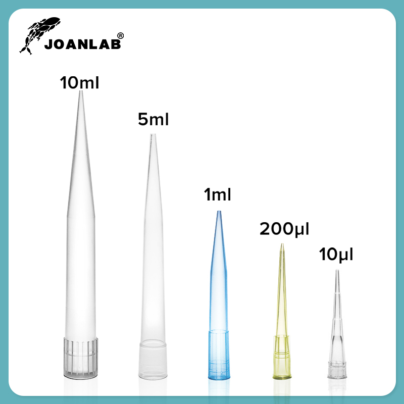 JOANLAB Laboratory Pipette Tips 10ul 200ul 1ml 5ml 10ml Micropipette Disposable Plastic Pipette Tip Chemistry Lab Supplies