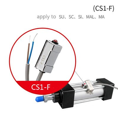 BLCH 10PCS Air Pneumatic Cylinder Magnetic Reed Switch Sensor D-A73 D-Z73 D-A93 D-C73 D-A54 D-B54 CS1-G J S U F Proximity Sensor: CS1-F