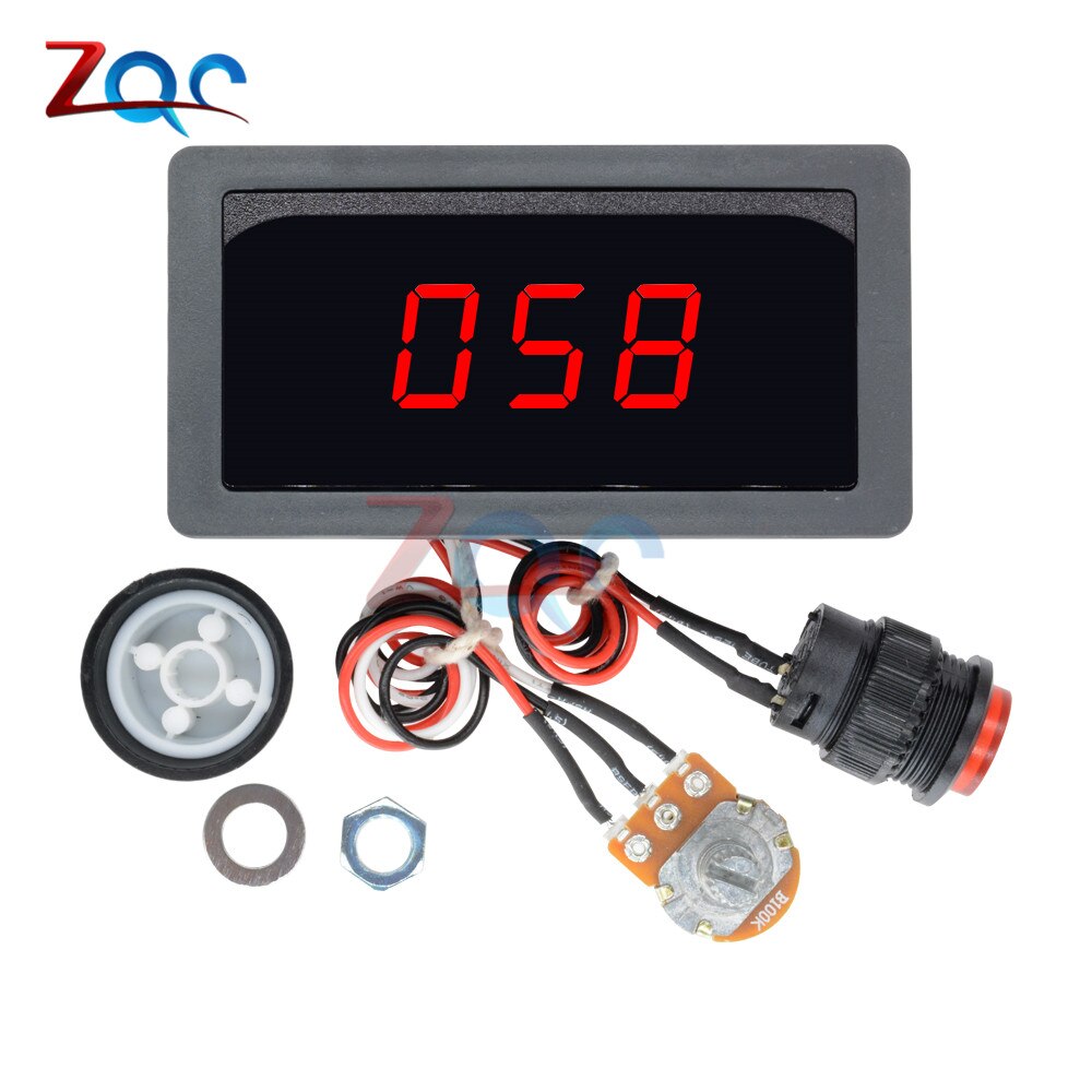 Dc 6v-30v 12v 24v max 8a 16 khz justerbar pwm motorhastighedsregulator ledet digitalt display jævnstrømsstyring cv regulator switch