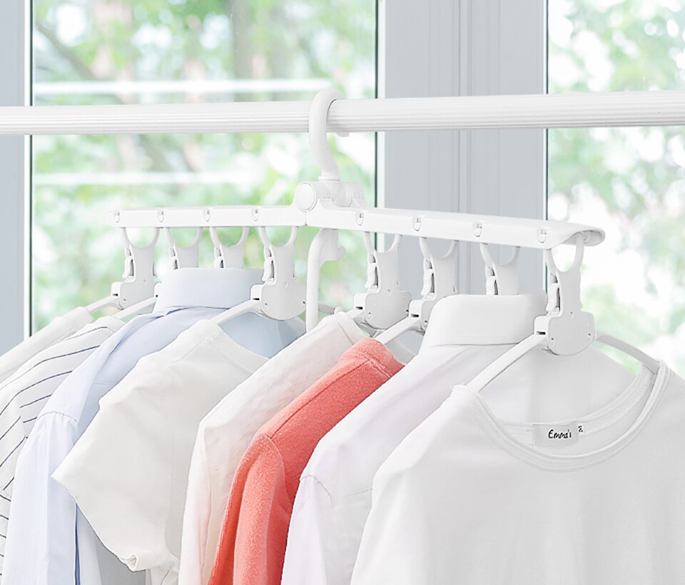 VOZRO-colgador de ropa plegable, secador de secado de ropa, colgador de ropa para colgar en la ropa, soporte telescópico