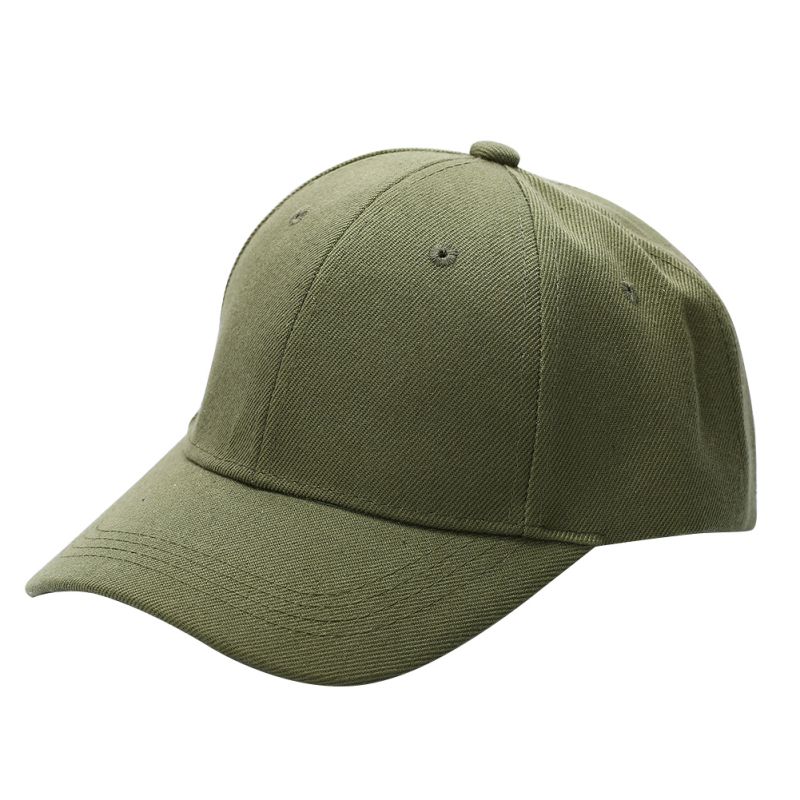 Cappellino da Baseball Unisex in Cotone - Cappellino da Jogging Vintage Regolabile con Motivo a Lettere - Parasole: Verde militare