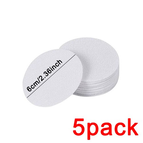 5Pcs Adhesive Sofa Laken Fastener Tafelkleed Anti-Slip Vaste Anker Gesp Resuable Dubbelzijdige Sticker: 6cm round-white