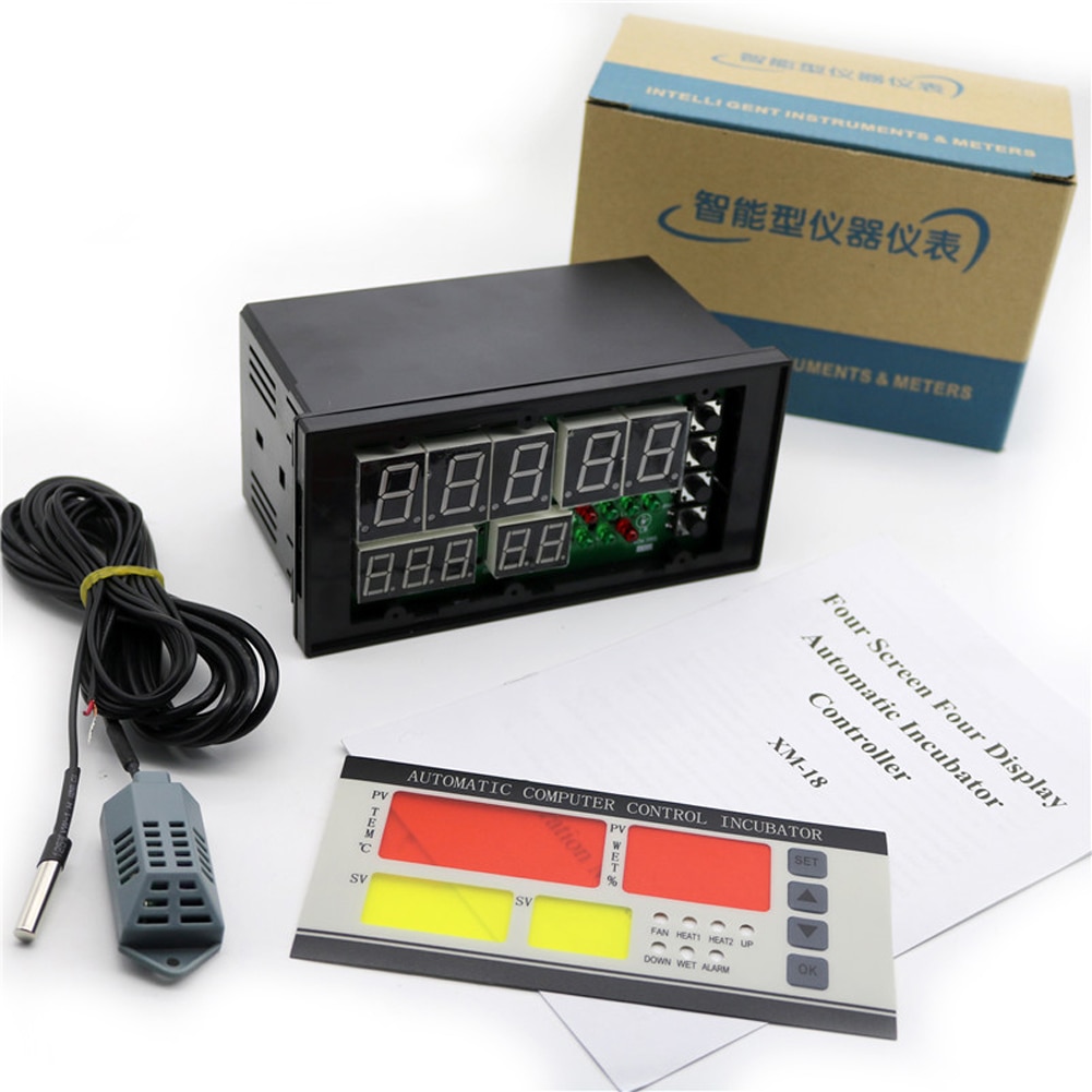 110V/220V XM-18 Incubator Controller Multifunctional Automatic Temperature and Humidity Controling Thermostat