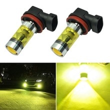 2x H11 H8 Led Gelb Nebel Glühbirnen 4300K 100W 1500LM Super Helle DRL 4300K Gelb H11 h8 LED Nebel DRL Licht
