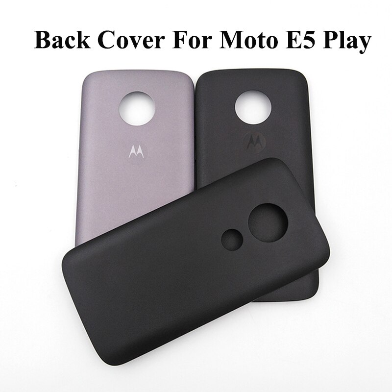 Coque arrière originale pour Motorola Moto E5 Play xt221, couvercle de batterie, pièces de rechange et boutons latéraux