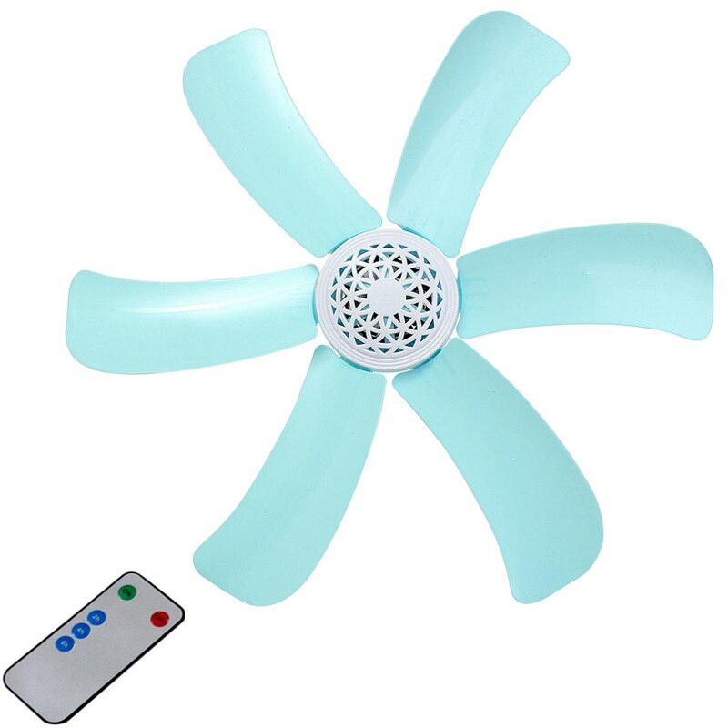 Blauw 7W Stille Plastic Energiebesparing Mini Plafond Ventilator 3-5 Turn Pagina Fan 220V Opknoping Fan zachte Wind Huishoudelijke