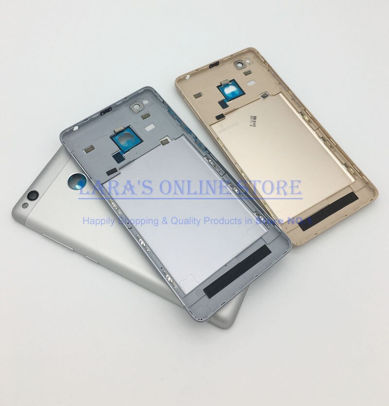 Piezas de repuesto para Xiaomi Redmi 3S / Redmi 3 Pro, cubierta trasera para la puerta de la batería, lente de cristal de la cámara y botón de volumen de encendido