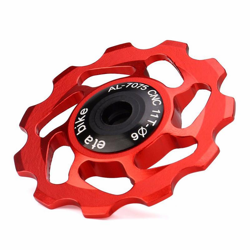 Ciclismo de montaña MTB bicicleta de carretera bicicleta 11T trasero cambio de marchas con poleas rueda de tensión Polea guía cojinete de cerámica de aleación de aluminio