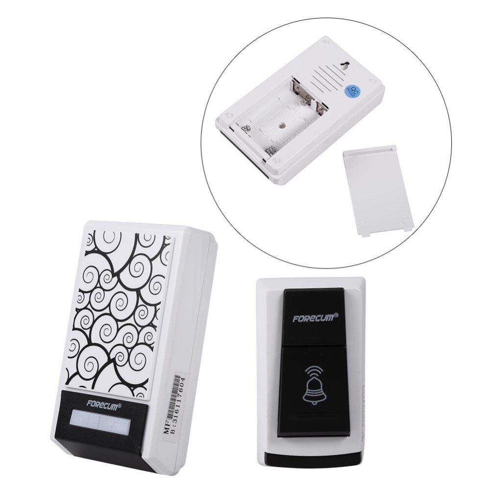 Wireless Doorbells Unique Pattern Door Bell W/ 1 Receiver/2 Receivers Waterproof Doorbell For Home Office 36 Tunes