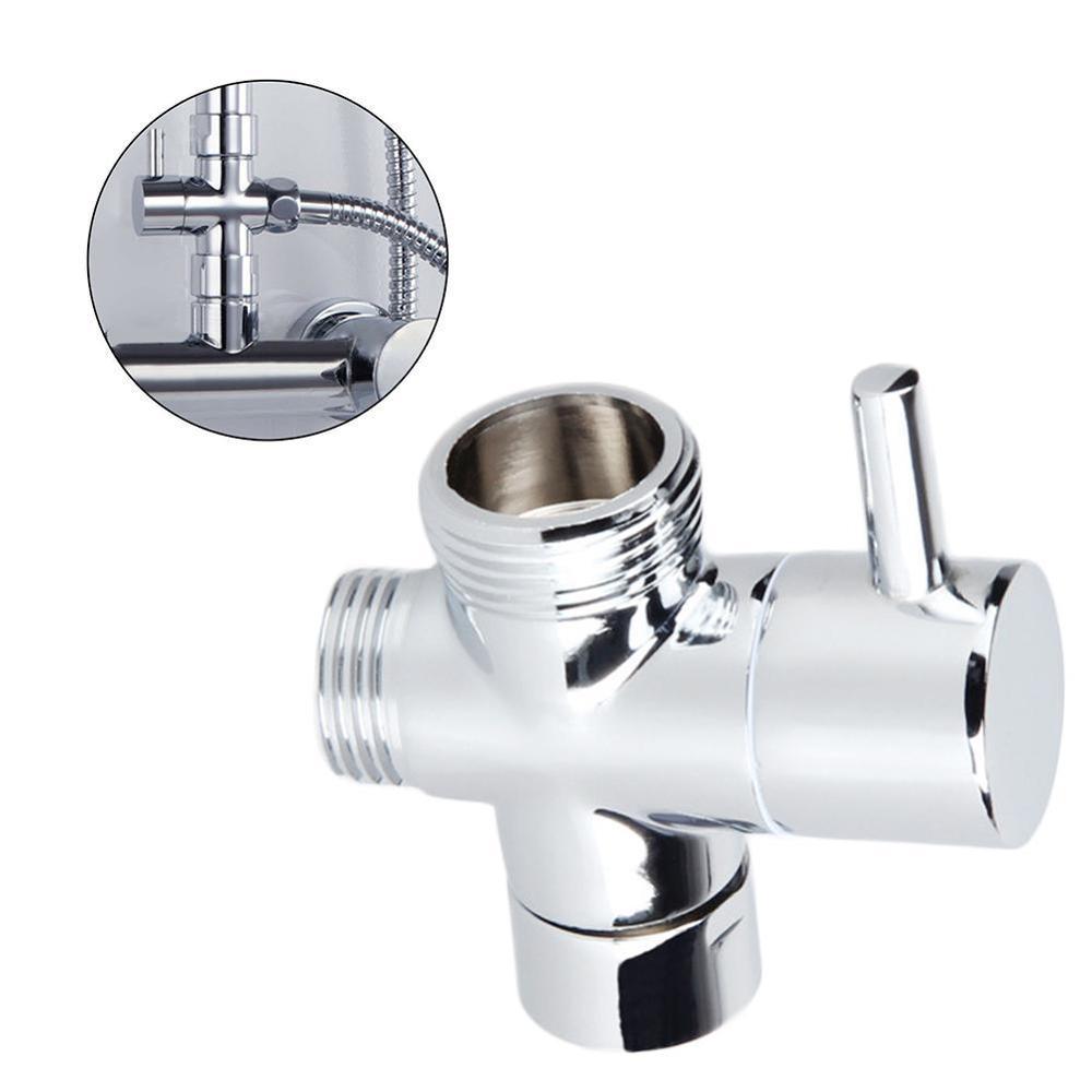 Brass Diverter Valve 3 way Water Separator Shower Tee Adapter Adjustable Shower Head Diverter Valve Bathroom Accessories