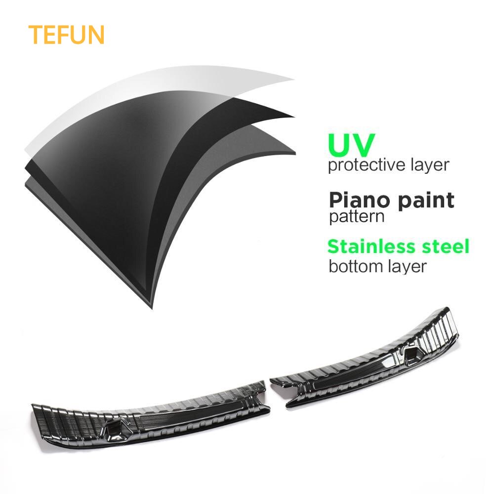 Stainless Steel Trunk Inner Guard for Tesla Model 3 Model Y 2022 Car Inner Rear Bumper Guard Plate Cover Trim Accessories