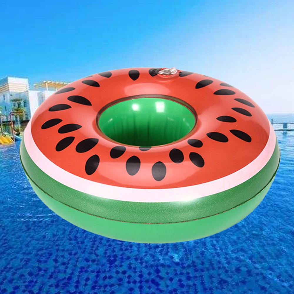 Waterpark Kinder Spielzeug Wassermelone Tasse Halter Bahn Schwimm Aufblasbare Trinken Flasche Fall