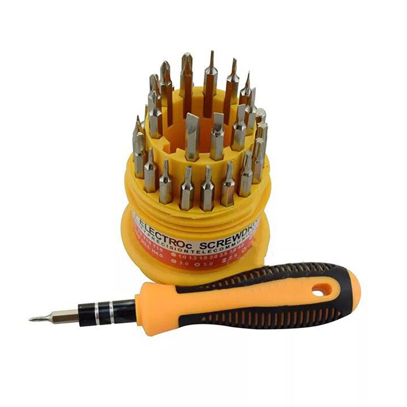 Hand Tool 31Pcs Screwdriver Kit Small Mini Combination Universal Set Dismountable Antiskid Handle Multifunction Repair Tools