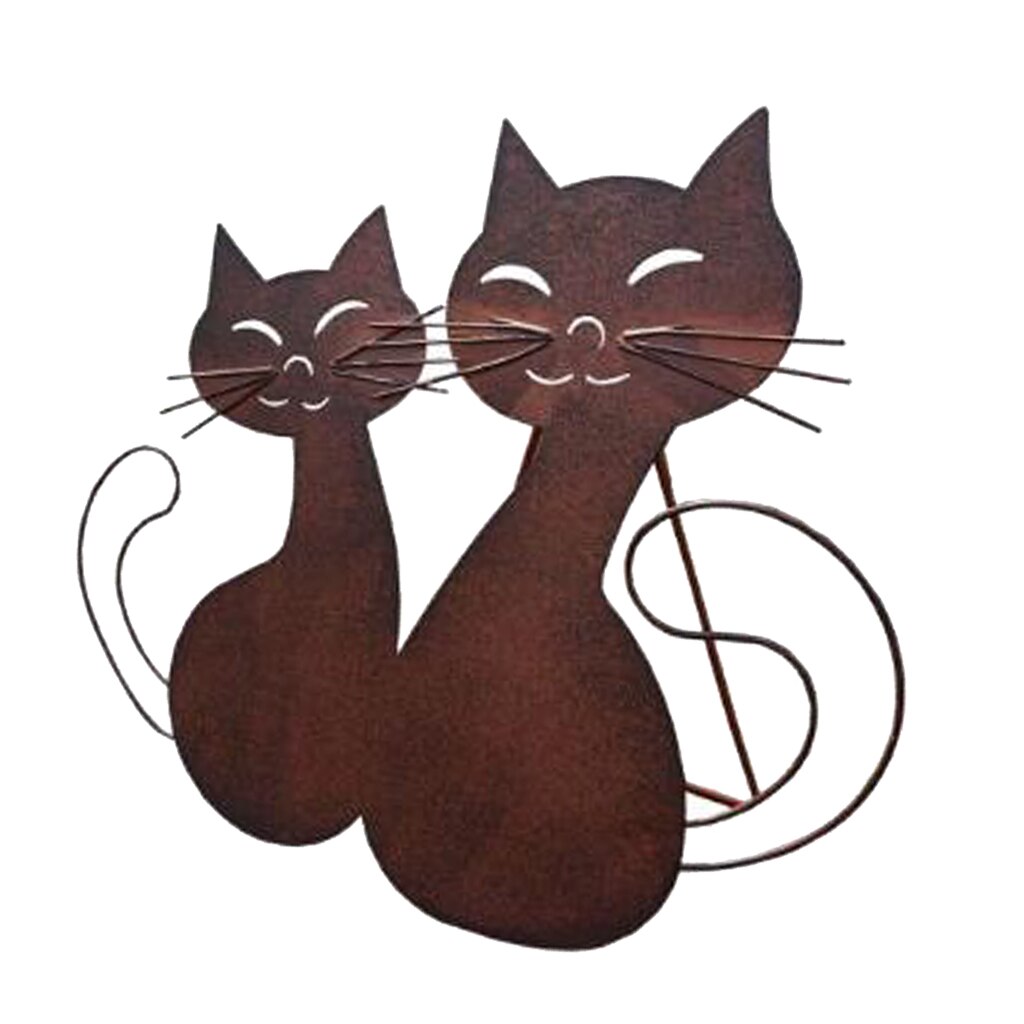Waterproof Garden Home Animal Crafts Cat Modeling Ornaments Statue Sculpture Indoor Outdoor Art Decor