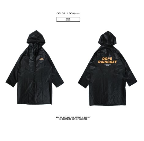 Imperméable transparent à la avec ceinture imperméable Long pour veste imperméable coupe-vent Poncho de pluie en plein air capa de lluvia