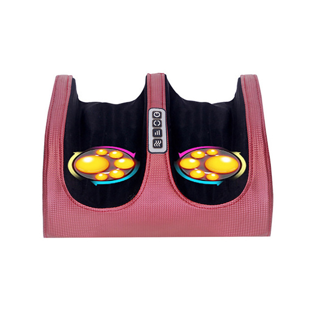 Infrarood Verwarming Elektrisch Voetmassageapparaat Shiatsu Kneden Kuitrol Diepe Spier Ontspannen Beste Reliëf Vermoeidheid Stress Voeten Machine Tool: Rood / EU Plug