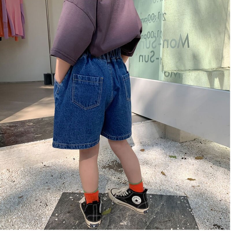 2022 new arrival Loose Denim Short simple designer wear pant for children 5-36