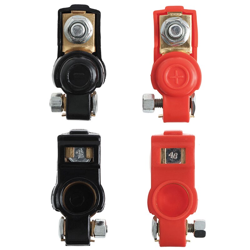 1 Pair Alloy Positive Nagative Battery Car Terminal Clamp Clips Connector 270E