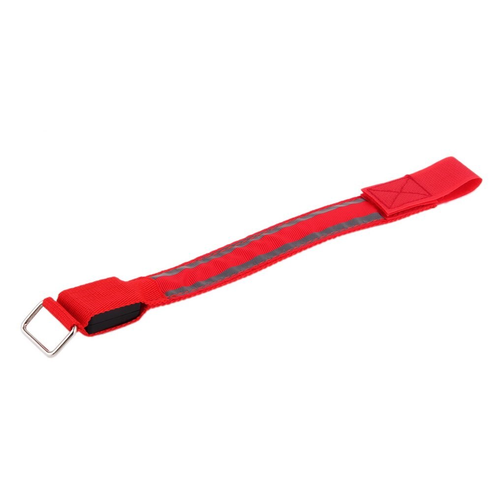 Brassard de sécurité réfléchissant à LED pour vélo, ceinture à encliqueter, directe, nouveauté,: Rouge