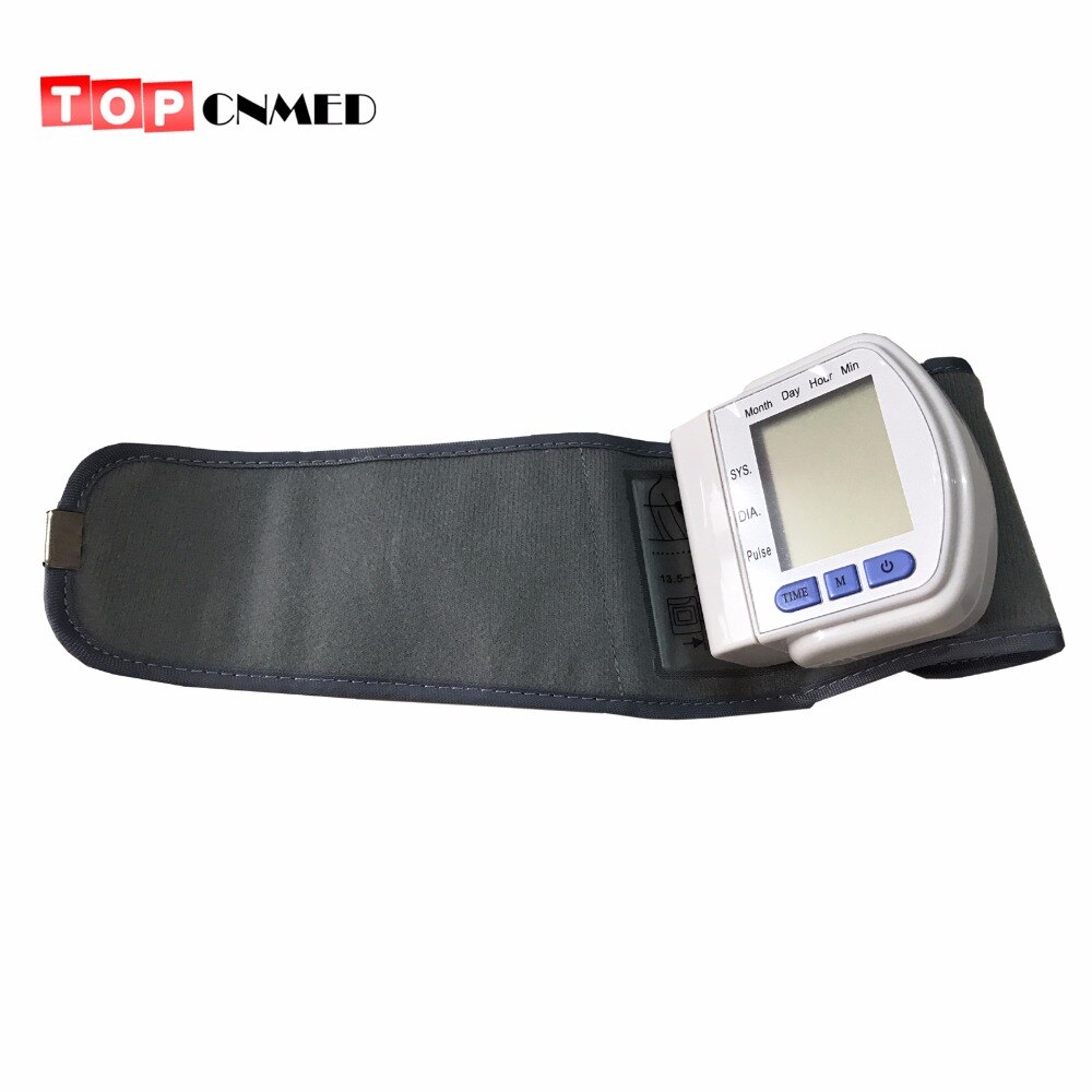 + Opbergdoos 90 Herinneringen Digitale Pols Volledig Automatische Bloeddrukmeter Pulse Monitor Lcd Display Bloeddrukmeter