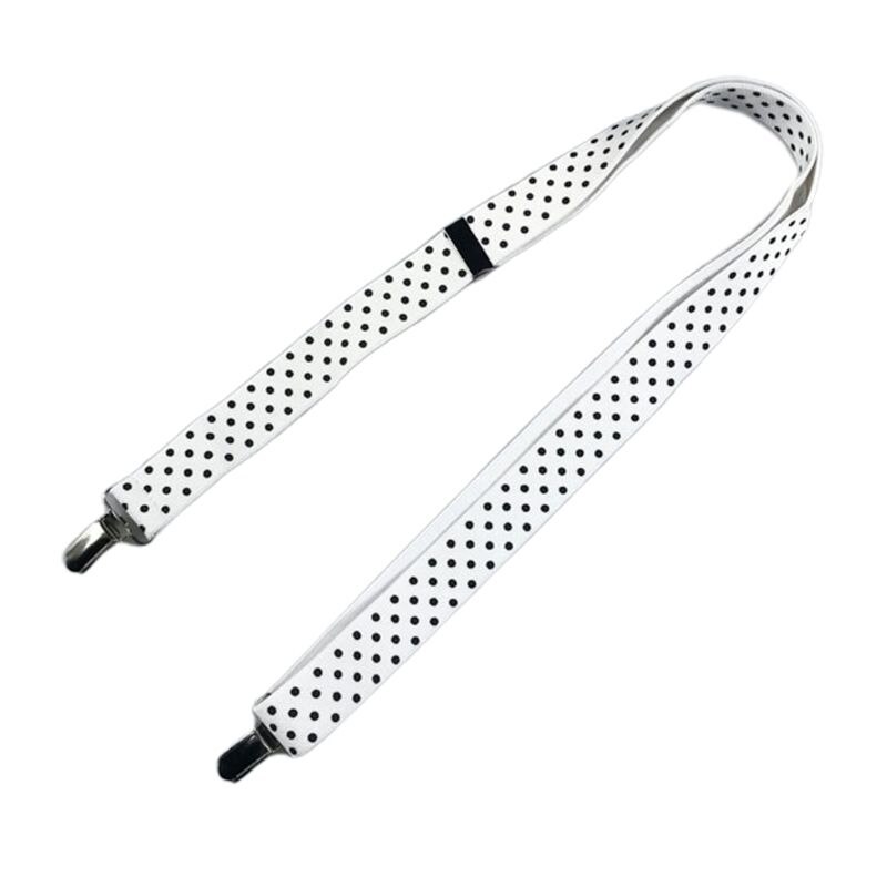1Pc Kids Boys Girls Long Gloves Clips Adjustable Elastic Solid Color Polka Dot Metal Duckbill Mittens Clamp 47.24 Inches: G