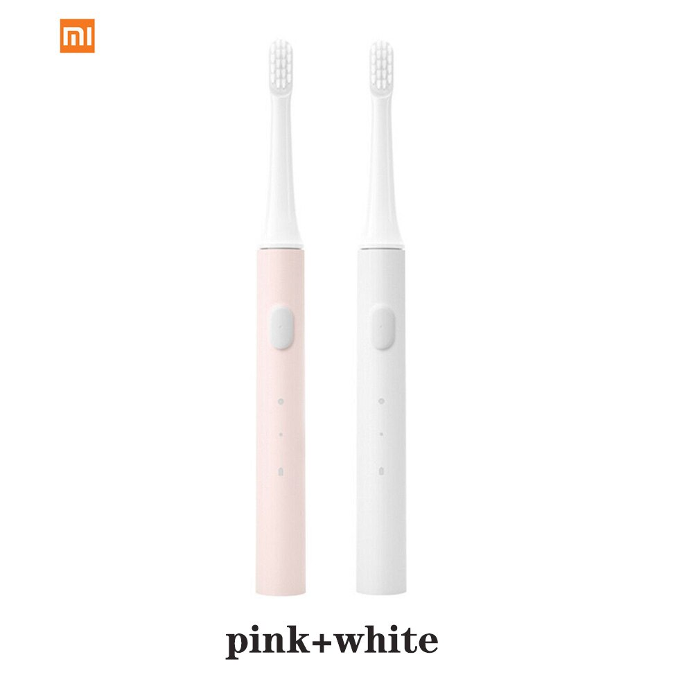 xiaomi Mijia T100 Sonic Electric Toothbrush Adult Ultrasonic Automatic Toothbrush USB Rechargeable Waterproof Tooth Brush Xiaomi: pink and white