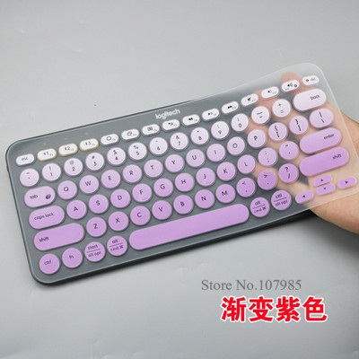 Silikon Tastatur Abdeckung Schutz Film Für logitech K380 K 380 Bluetooth tastatur multi-gerät mechanische haut Schutz: GradientPurple