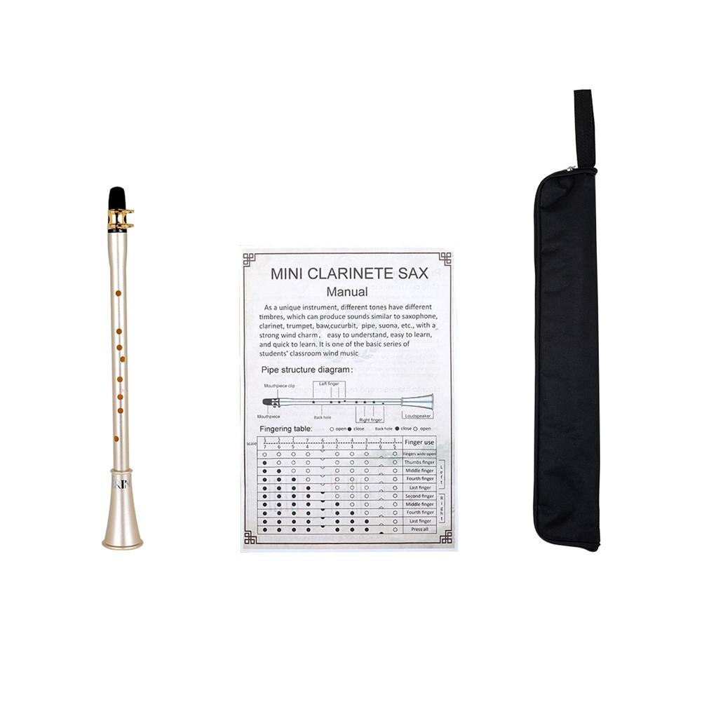 E-flat Clarinet Musical Instrument Sax Compact Clarinet-saxophone for Beginners Mi-03 Lightweight ABS Material Clarinet