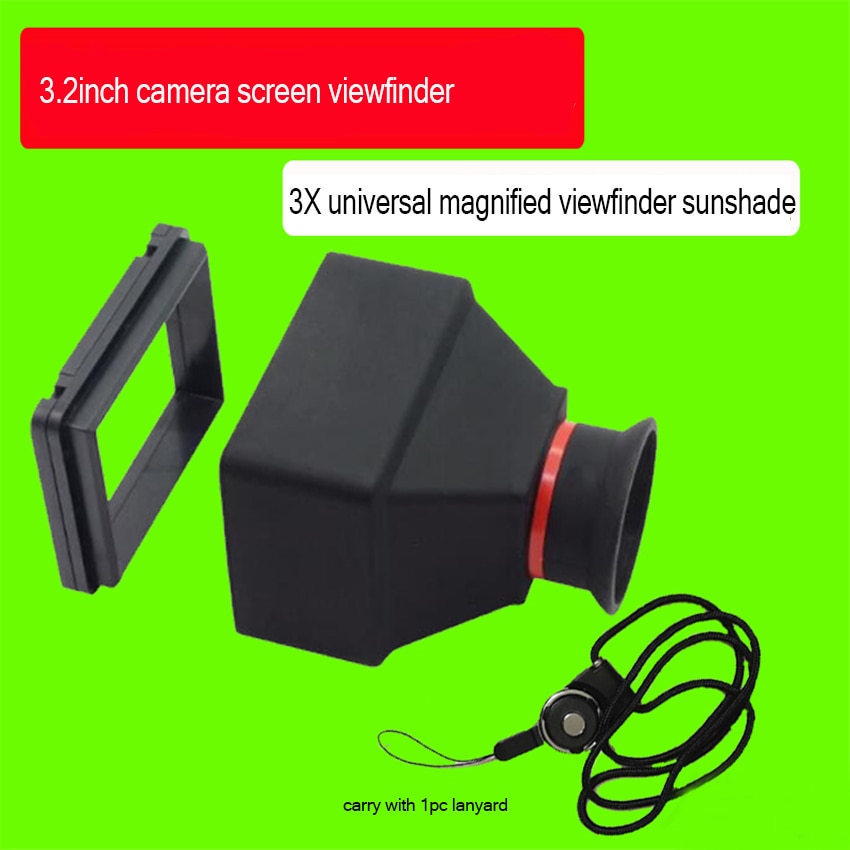 Duurzaam 3.2inch LCD Zoeker 3X Vergrootglas, Micro SLR Camera Vergrootglas Zoekers, Accessoires voor DSLR Mirrorless Camera 'S