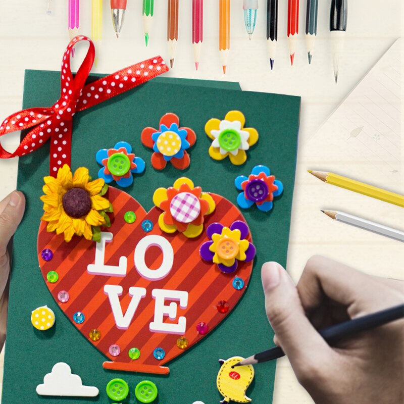DIY 3D Cartoon Greeting Card Thanks Card Graduation Card Teacher Friend Classmate Brithday Card For Children Kid Toy