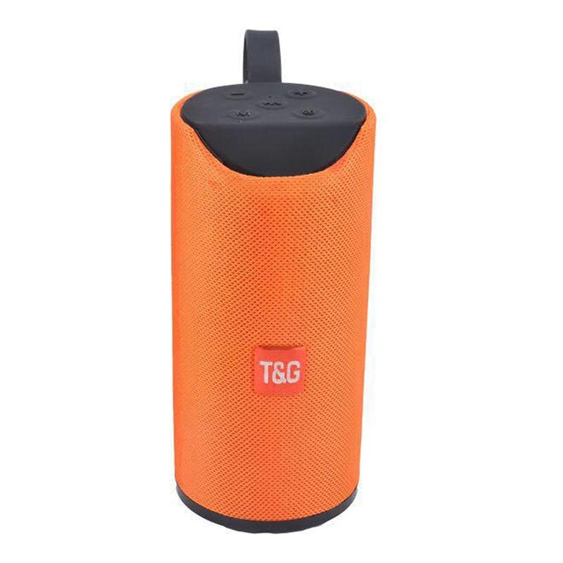 Altavoz TG113 altavoces inalámbricos Bluetooth subwoofer Perfil de llamada manos libres bajo estéreo compatible con tarjeta USB línea auxiliar en alta fidelidad: orange