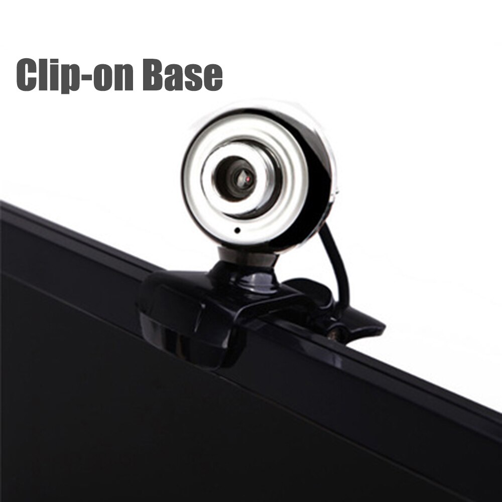 Usb Webcam 12MP Usb 2.0 High-Definition Web Camera Met Microfoon Clip-On Base 30FPS Driveless Voor Laptop computer