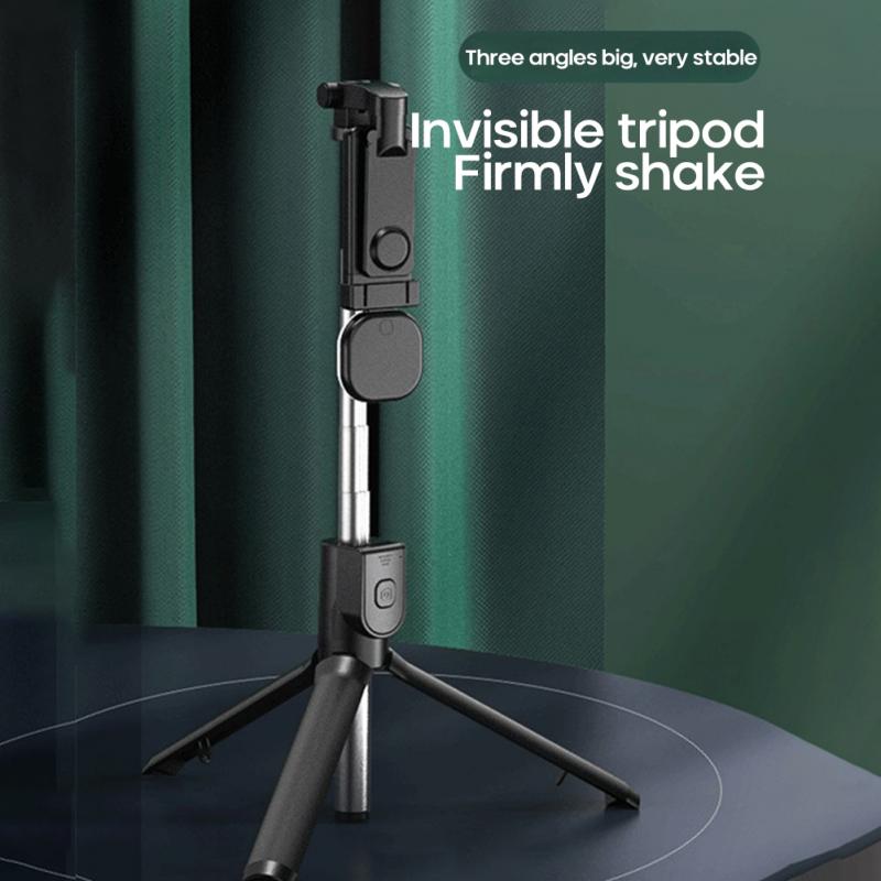 Senza fili di Bluetooth Bastone Selfie Treppiede con Lampada A portato A Distanza Palo Selfie Allungabile Pieghevole Monopiede per Iphone Macchina Fotografica di Azione