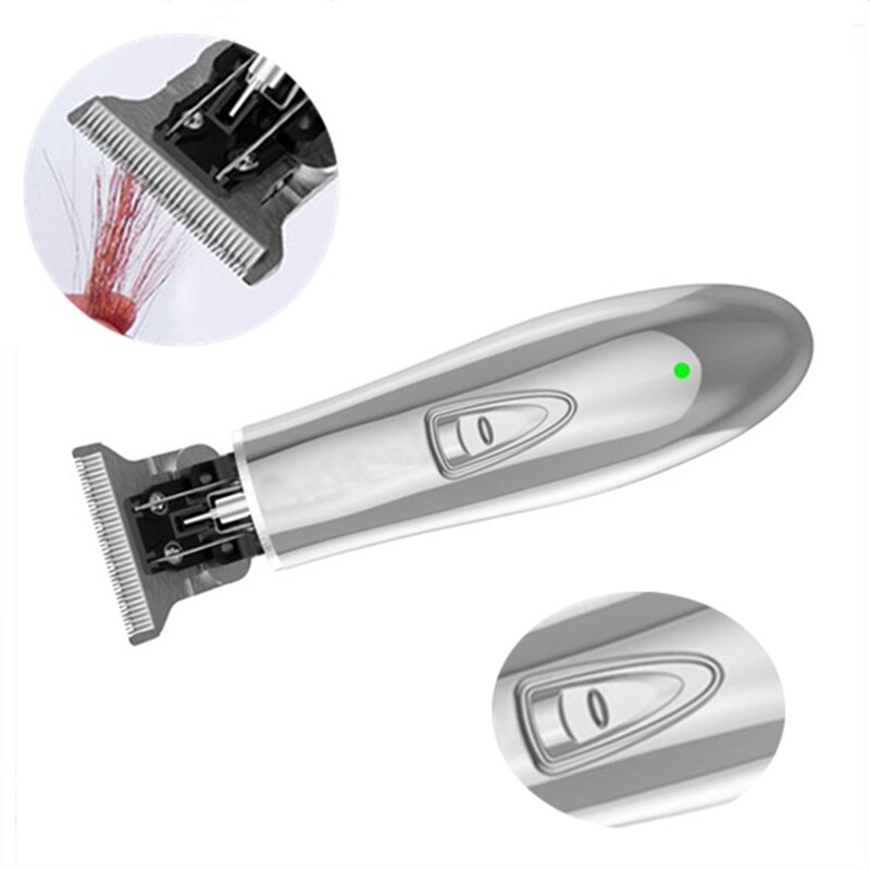 Oplaadbare tondeuse elektrische tondeuse baard scheermes haar knippen scheerapparaat (goud)