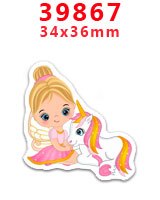 Bricolage artisanat fournitures fée la petite fille impression dos plat résines planaires 30 pièces. PR-39829-39918: PR-39867