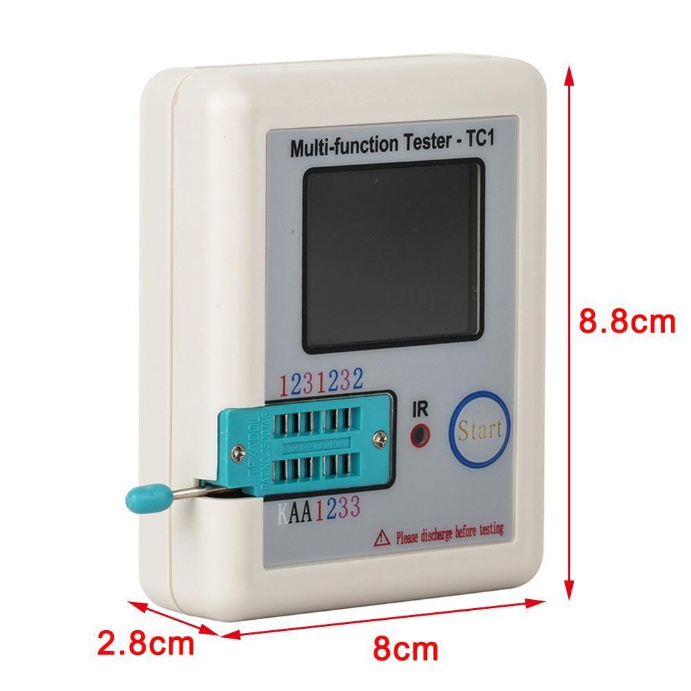 LCR-TC1 Transistor Tester ESR Capacitance Meter Electronic Test Diode Triode Resistor Screen Component Multifunctional Back B8W9