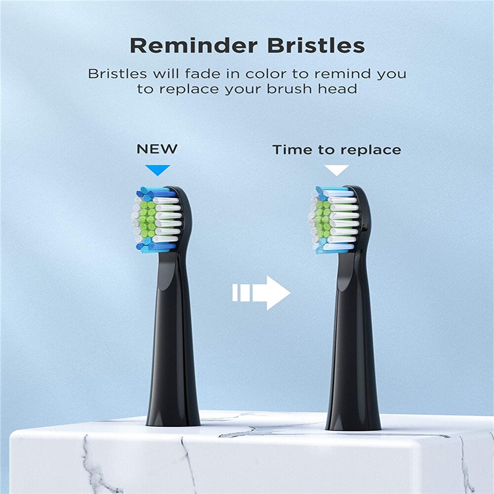 Fairywill-cepillo de dientes eléctrico sónico para adulto, recargable por USB, resistente al agua, 8 cabezales de repuesto