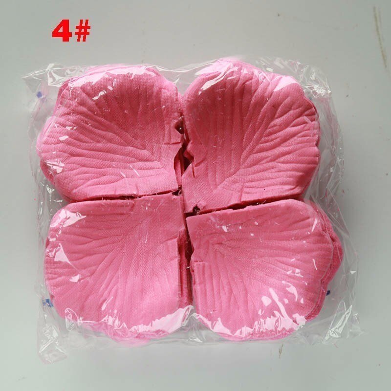 500 stücke Seide Rose Blume Blätter Blätter Hochzeit Tisch Dekorationen Rose Blütenblätter Romantische Dekoration Petalos: Deep pink 4