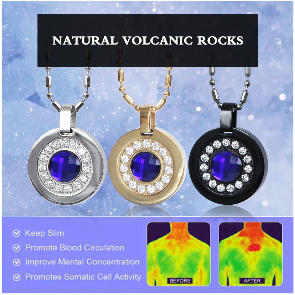 ARADOO Magnetic Health Energy Anti-Radiation Strengthen Immunity Stay Slim Improve Skin Magnet Pendant Necklace