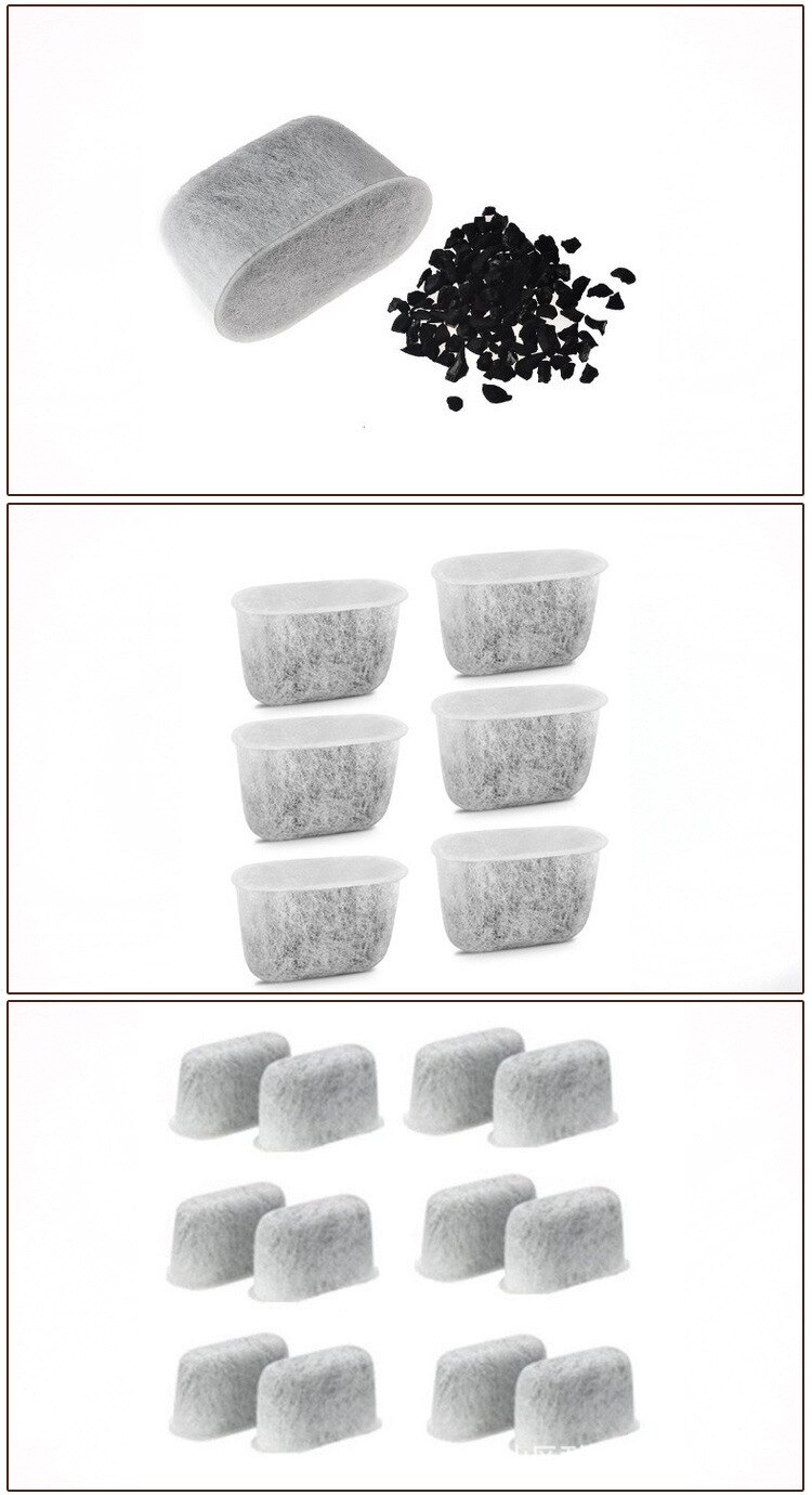 6Pc Carbon Filter Voor Water Distillateurs Hygiënische Cellofaan Verpakt Distilleerder Filters Activated Houtskool Html