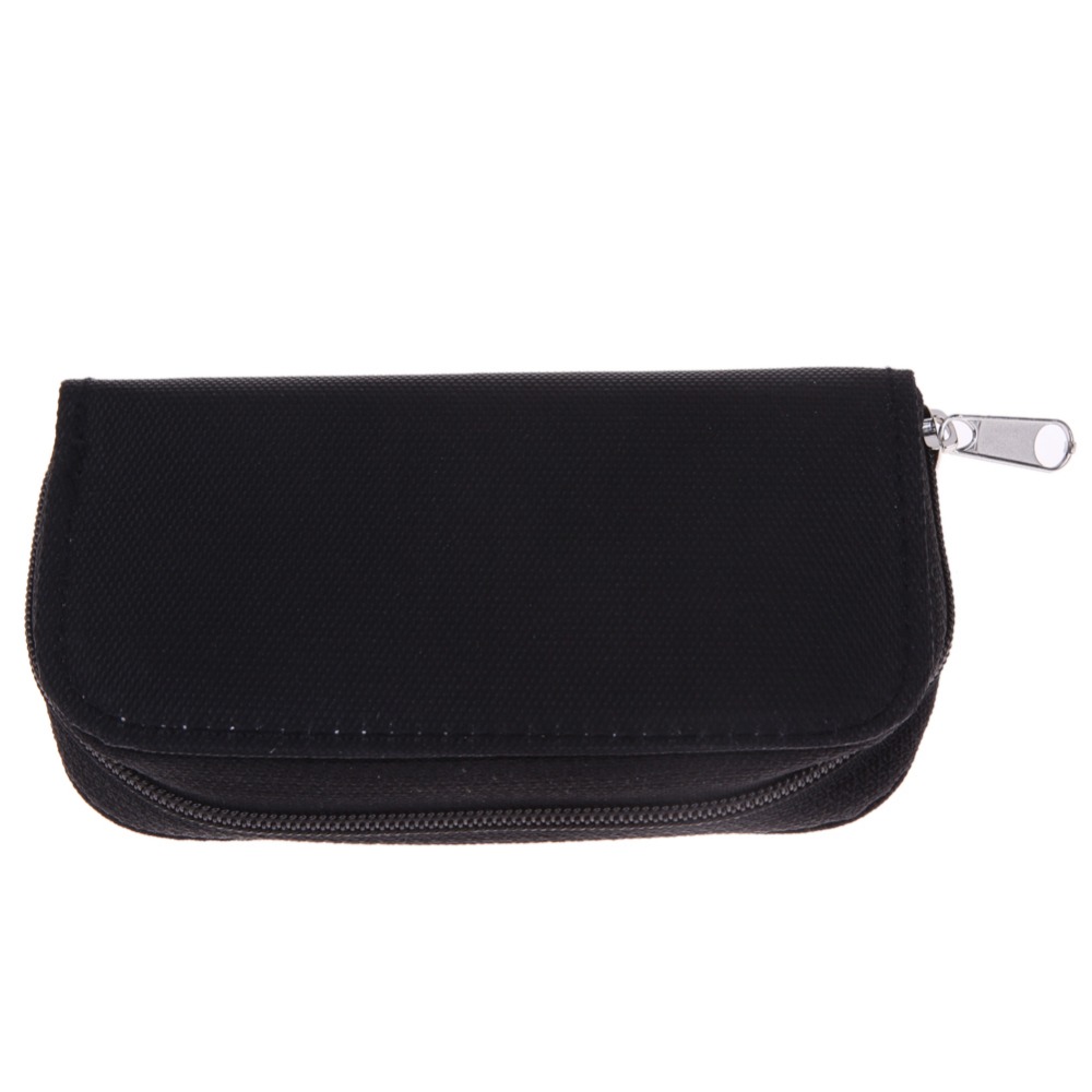 Schwarz Speicher Karte Lagerung Tasche Tasche Halter Brieftasche 18 Slots + 4 Slots für CF/SD/Micro SD/SDHC/MS/DS Spiel Zubehör