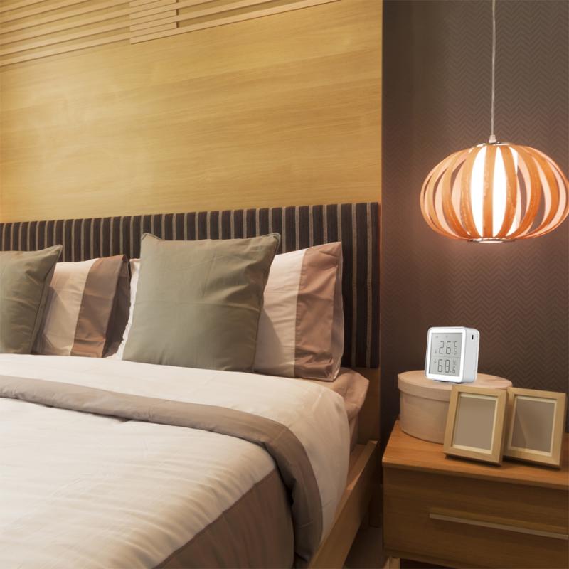 WIFI/ZigBee Tuya Smart Temperature And Humidity Sensor Smart Home Temperature And Humidity Sensor Work With Alexa Google Home