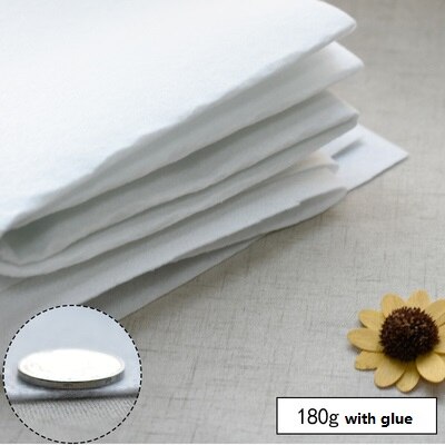 100X100cm Single Side Glue Cotton Polyester Upholstery Filling Quilting Batting Craft Padding interlinings Tela Adhesive: 180g